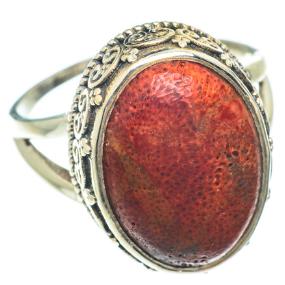 Sponge Coral Rings handcrafted by Ana Silver Co - RING65518