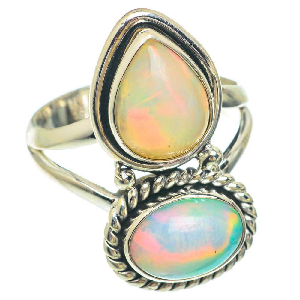 Ethiopian Opal Rings handcrafted by Ana Silver Co - RING65528