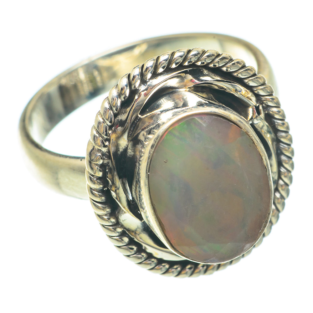 Ethiopian Opal Rings handcrafted by Ana Silver Co - RING65529