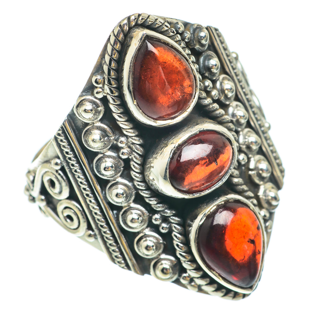 Garnet Rings handcrafted by Ana Silver Co - RING65542