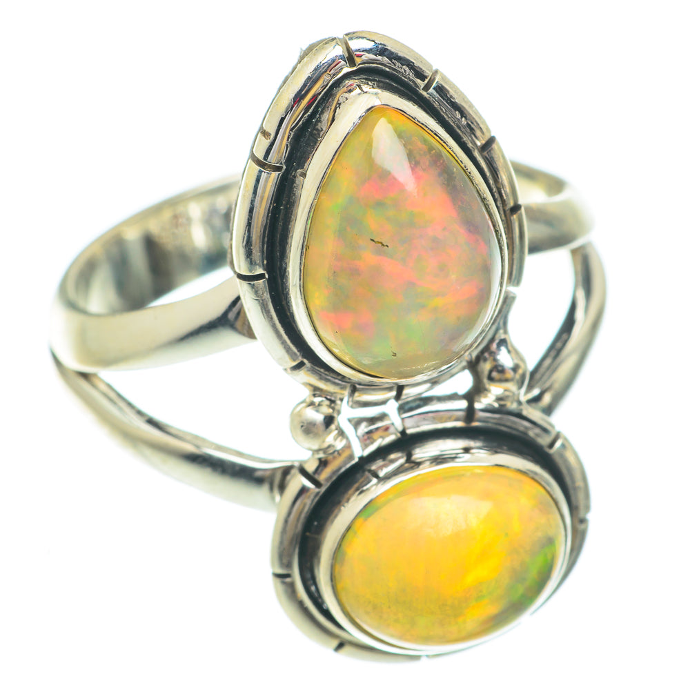 Ethiopian Opal Rings handcrafted by Ana Silver Co - RING65549