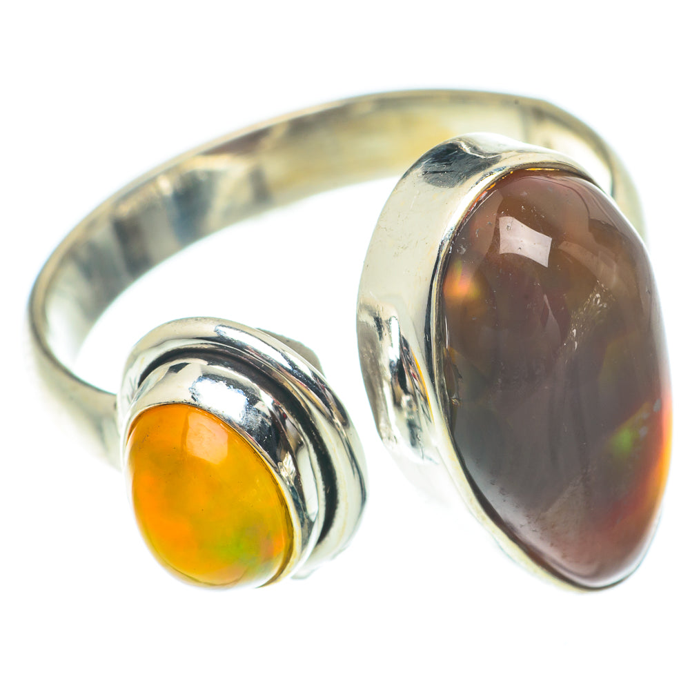 Mexican Fire Agate Rings handcrafted by Ana Silver Co - RING65550