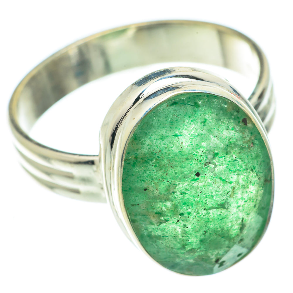 Green Aventurine Rings handcrafted by Ana Silver Co - RING65556
