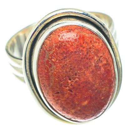 Sponge Coral Rings handcrafted by Ana Silver Co - RING65560 - Photo 2