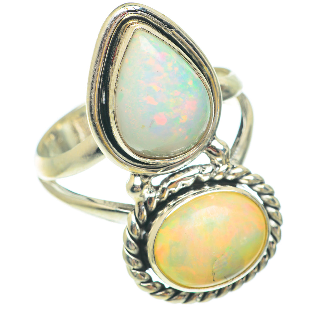 Ethiopian Opal Rings handcrafted by Ana Silver Co - RING65569
