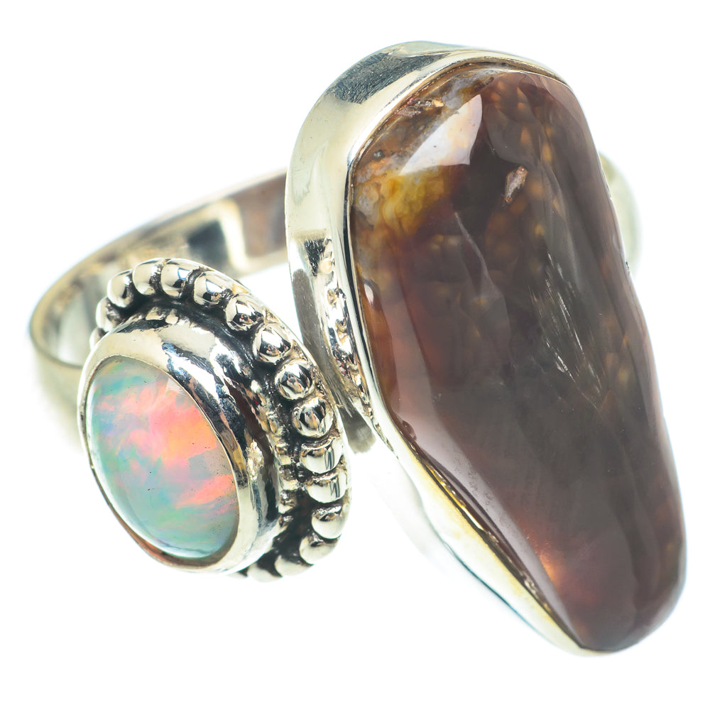 Mexican Fire Agate Rings handcrafted by Ana Silver Co - RING65570