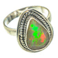 Ethiopian Opal Rings handcrafted by Ana Silver Co - RING65571
