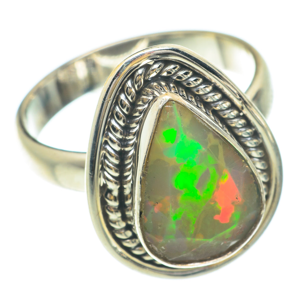 Ethiopian Opal Rings handcrafted by Ana Silver Co - RING65571