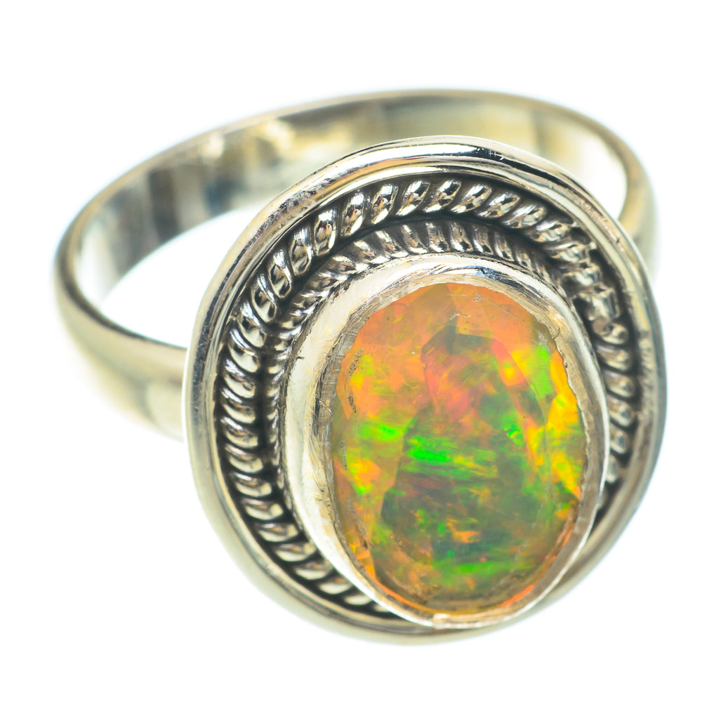 Ethiopian Opal Rings handcrafted by Ana Silver Co - RING65593