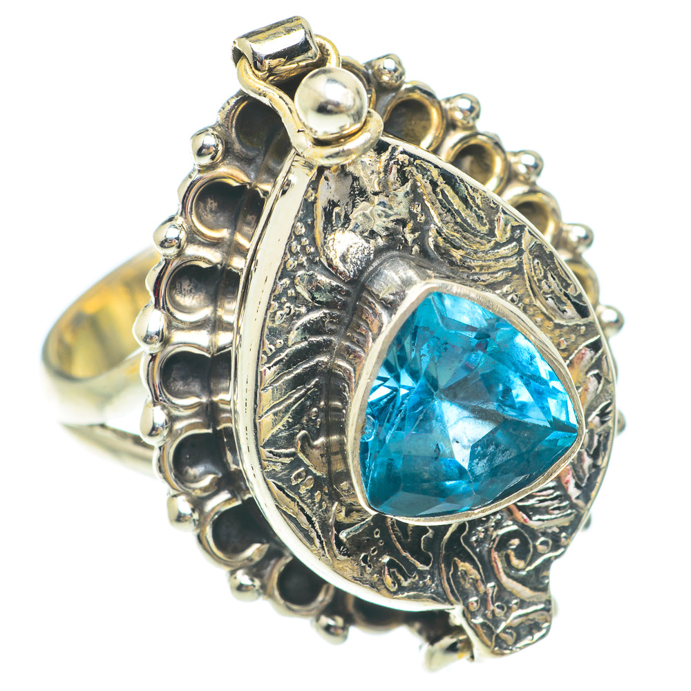 Blue Topaz Rings handcrafted by Ana Silver Co - RING65597