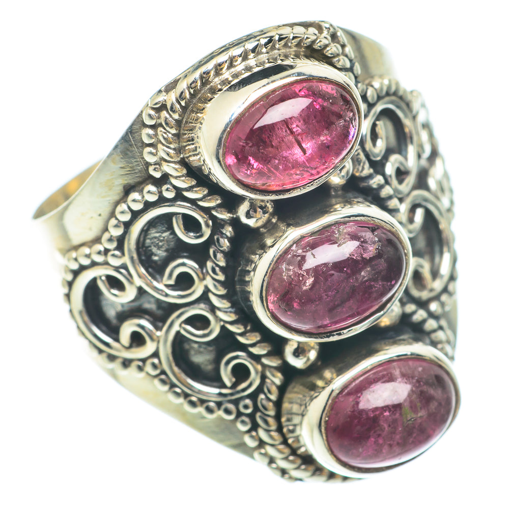 Pink Tourmaline Rings handcrafted by Ana Silver Co - RING65604