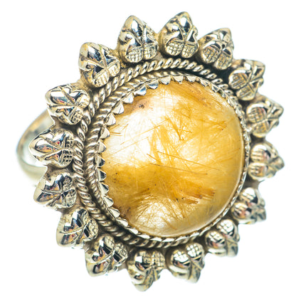 Rutilated Quartz Rings handcrafted by Ana Silver Co - RING65609