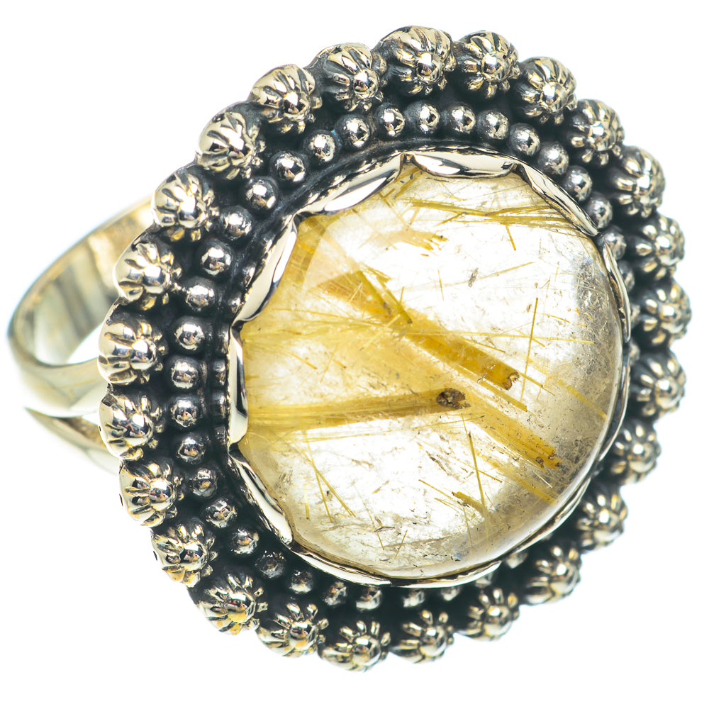 Rutilated Quartz Rings handcrafted by Ana Silver Co - RING65610