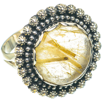 Rutilated Quartz Rings handcrafted by Ana Silver Co - RING65610