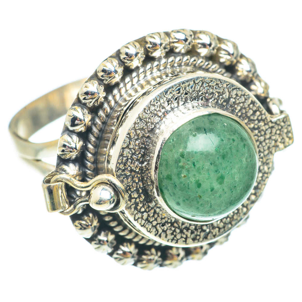 Green Aventurine Rings handcrafted by Ana Silver Co - RING65631