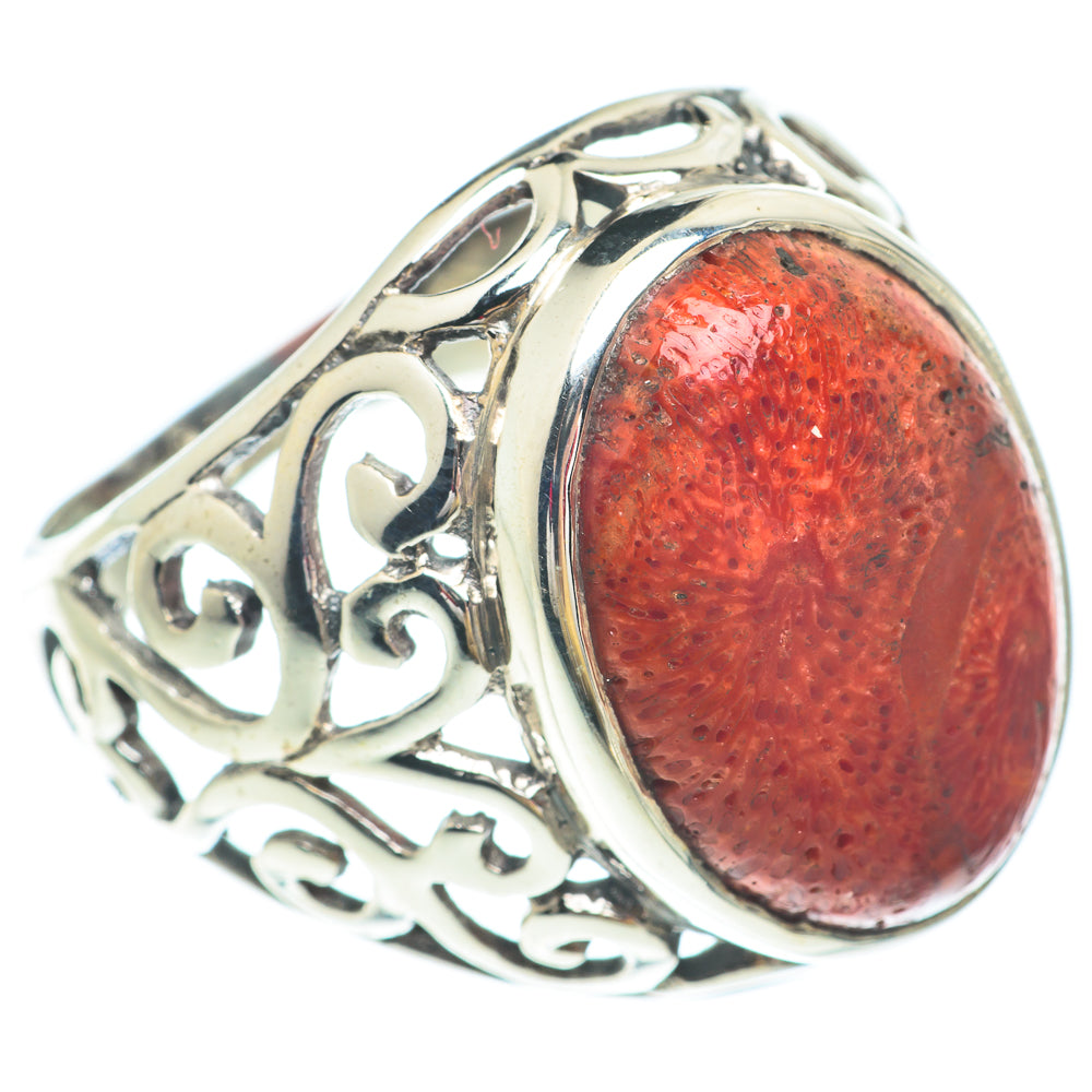 Sponge Coral Rings handcrafted by Ana Silver Co - RING65635