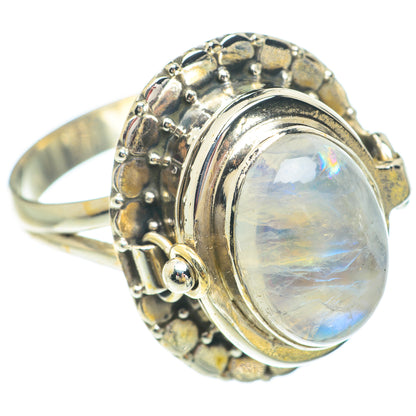 Rainbow Moonstone Rings handcrafted by Ana Silver Co - RING65645