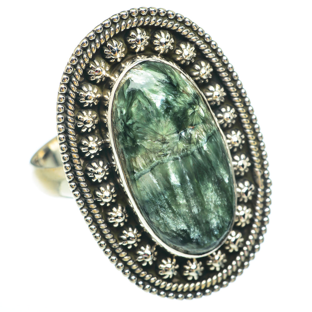 Seraphinite Rings handcrafted by Ana Silver Co - RING65652