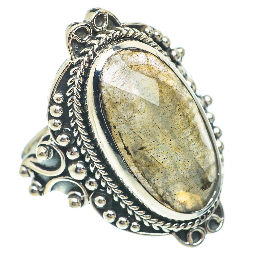 Labradorite Rings handcrafted by Ana Silver Co - RING65655