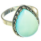 Aqua Chalcedony Rings handcrafted by Ana Silver Co - RING65672