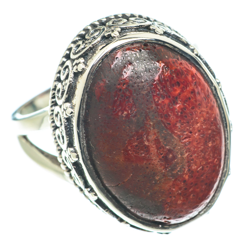 Sponge Coral Rings handcrafted by Ana Silver Co - RING65680