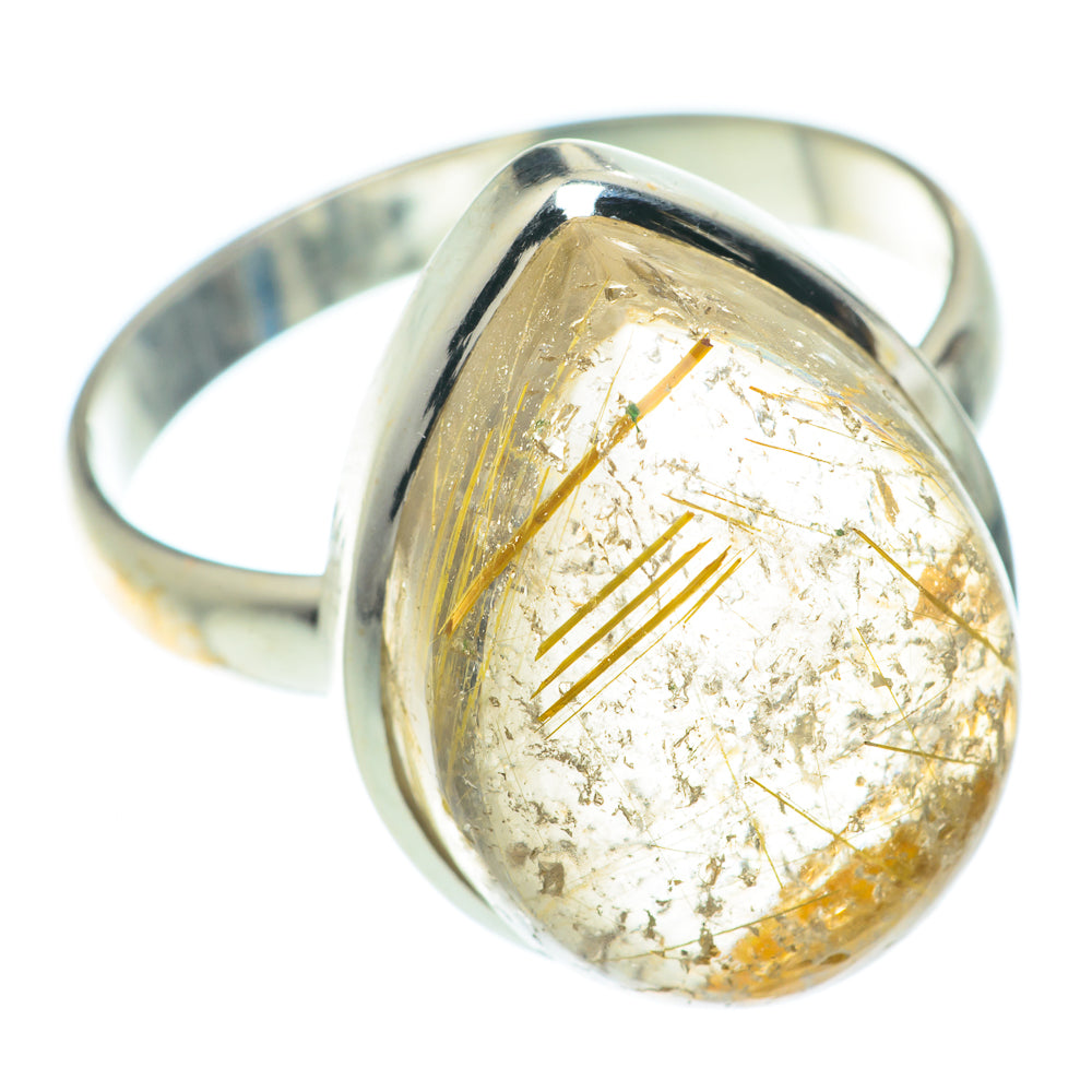 Rutilated Quartz Rings handcrafted by Ana Silver Co - RING65691