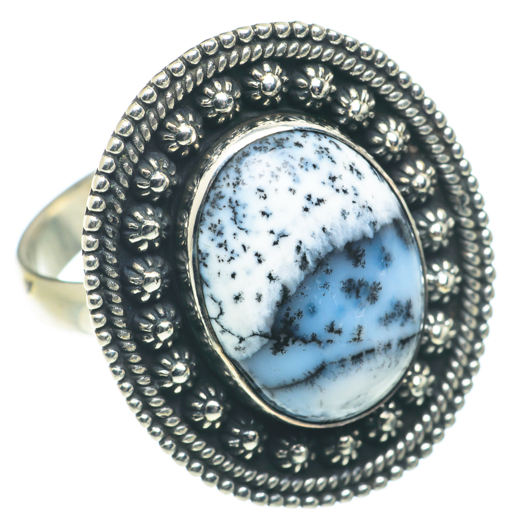 Dendritic Opal Rings handcrafted by Ana Silver Co - RING65694