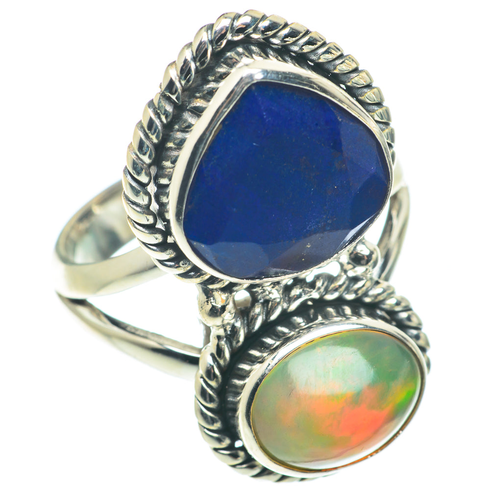Ethiopian Opal Rings handcrafted by Ana Silver Co - RING65698