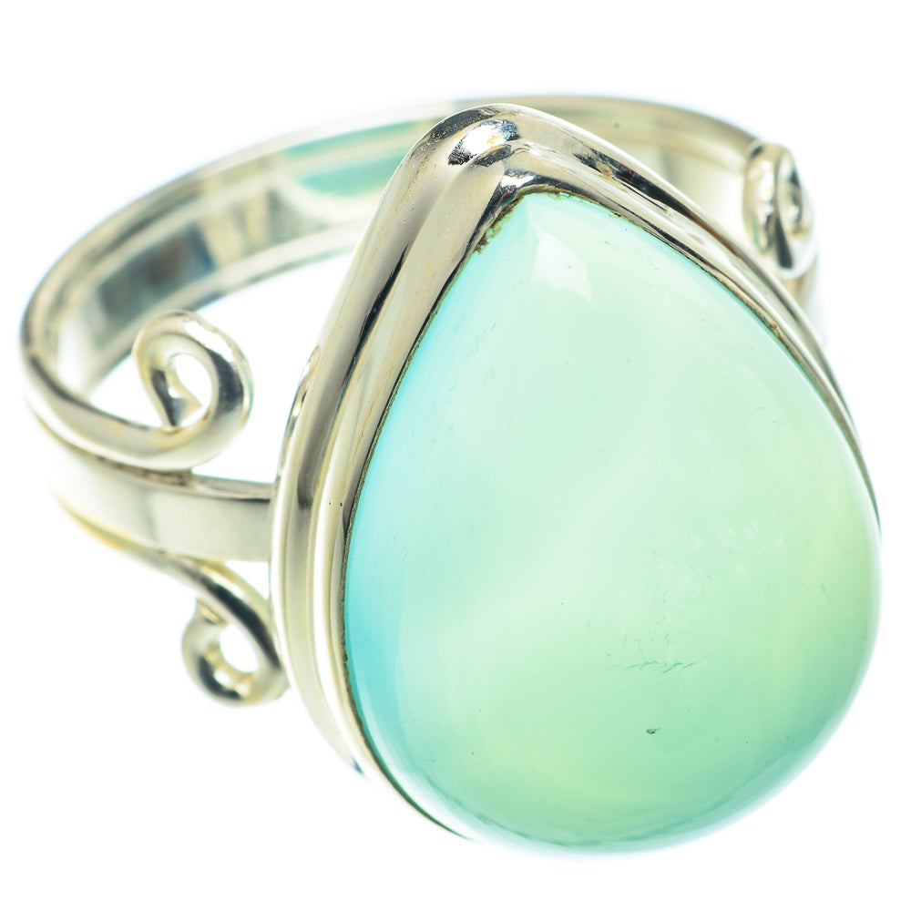 Aqua Chalcedony Rings handcrafted by Ana Silver Co - RING65703