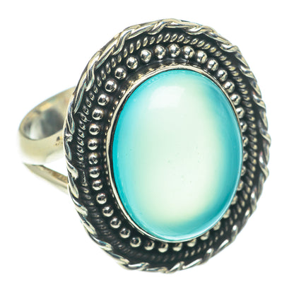 Aqua Chalcedony Rings handcrafted by Ana Silver Co - RING65706