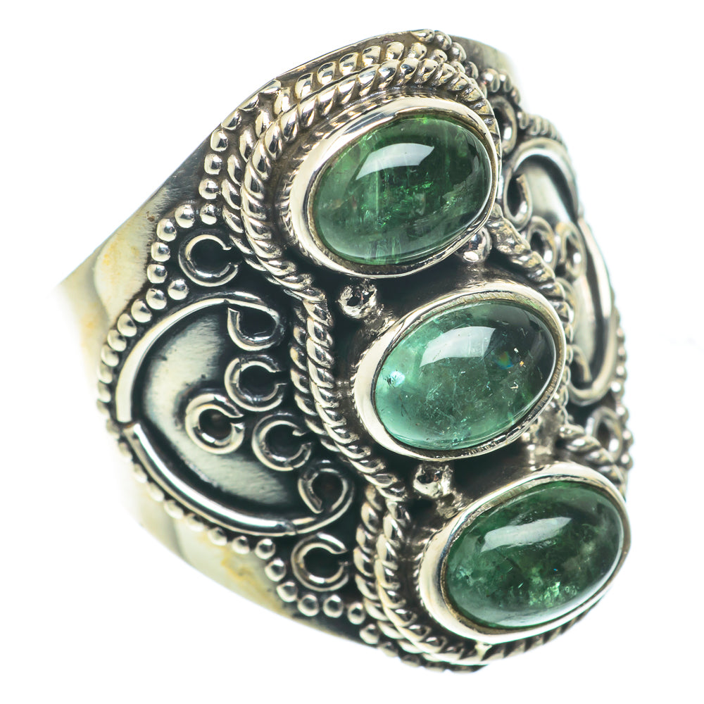 Green Tourmaline Rings handcrafted by Ana Silver Co - RING65707