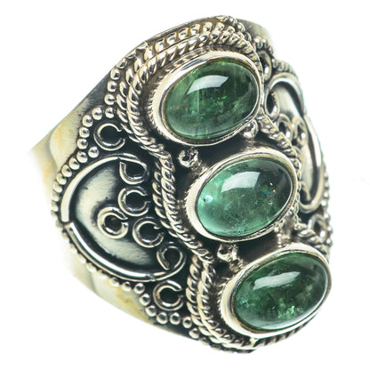 Green Tourmaline Rings handcrafted by Ana Silver Co - RING65707