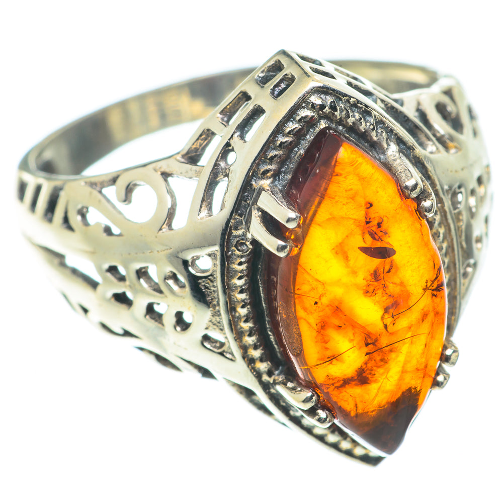 Baltic Amber Rings handcrafted by Ana Silver Co - RING65712