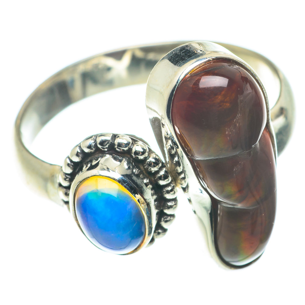 Mexican Fire Agate Rings handcrafted by Ana Silver Co - RING65728