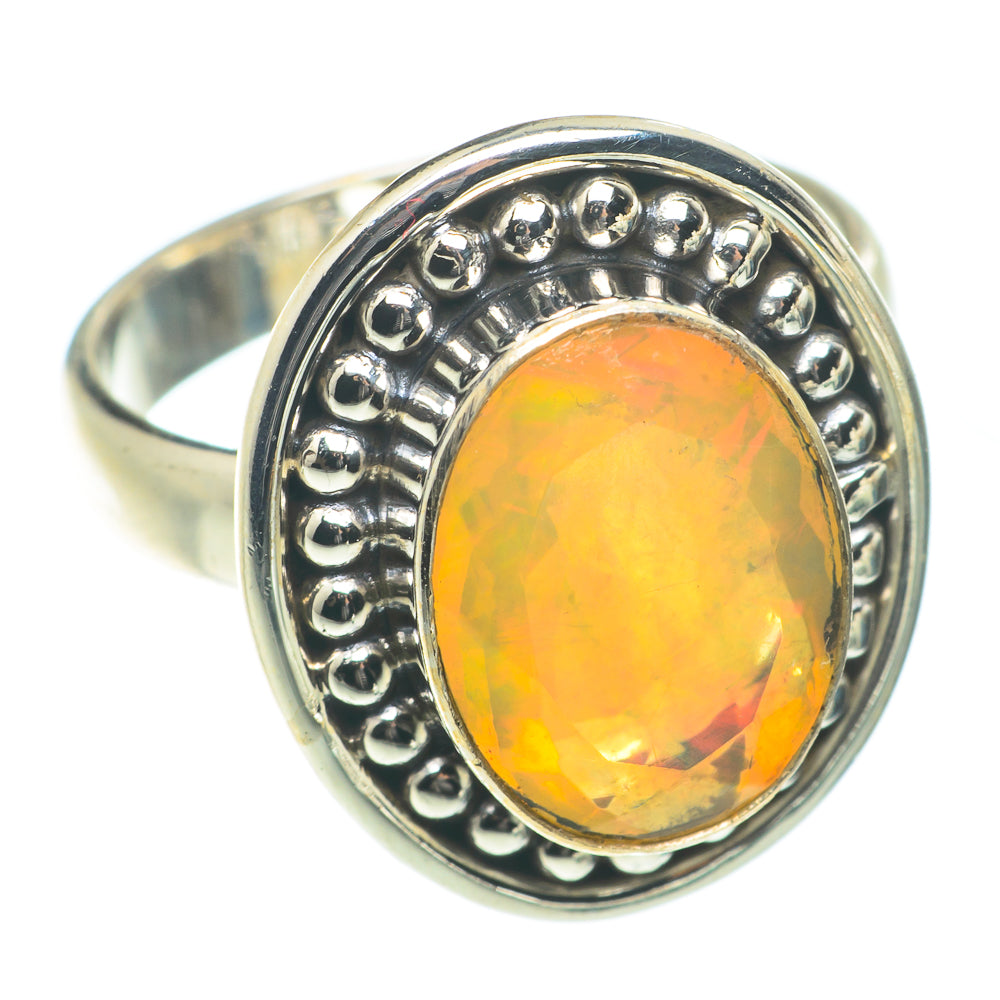 Ethiopian Opal Rings handcrafted by Ana Silver Co - RING65729