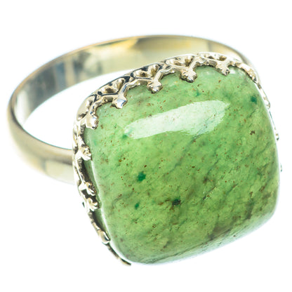 Green Aventurine Rings handcrafted by Ana Silver Co - RING65737