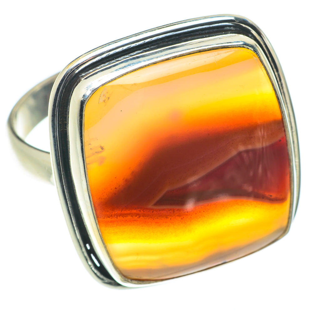 Botswana Agate Rings handcrafted by Ana Silver Co - RING65742