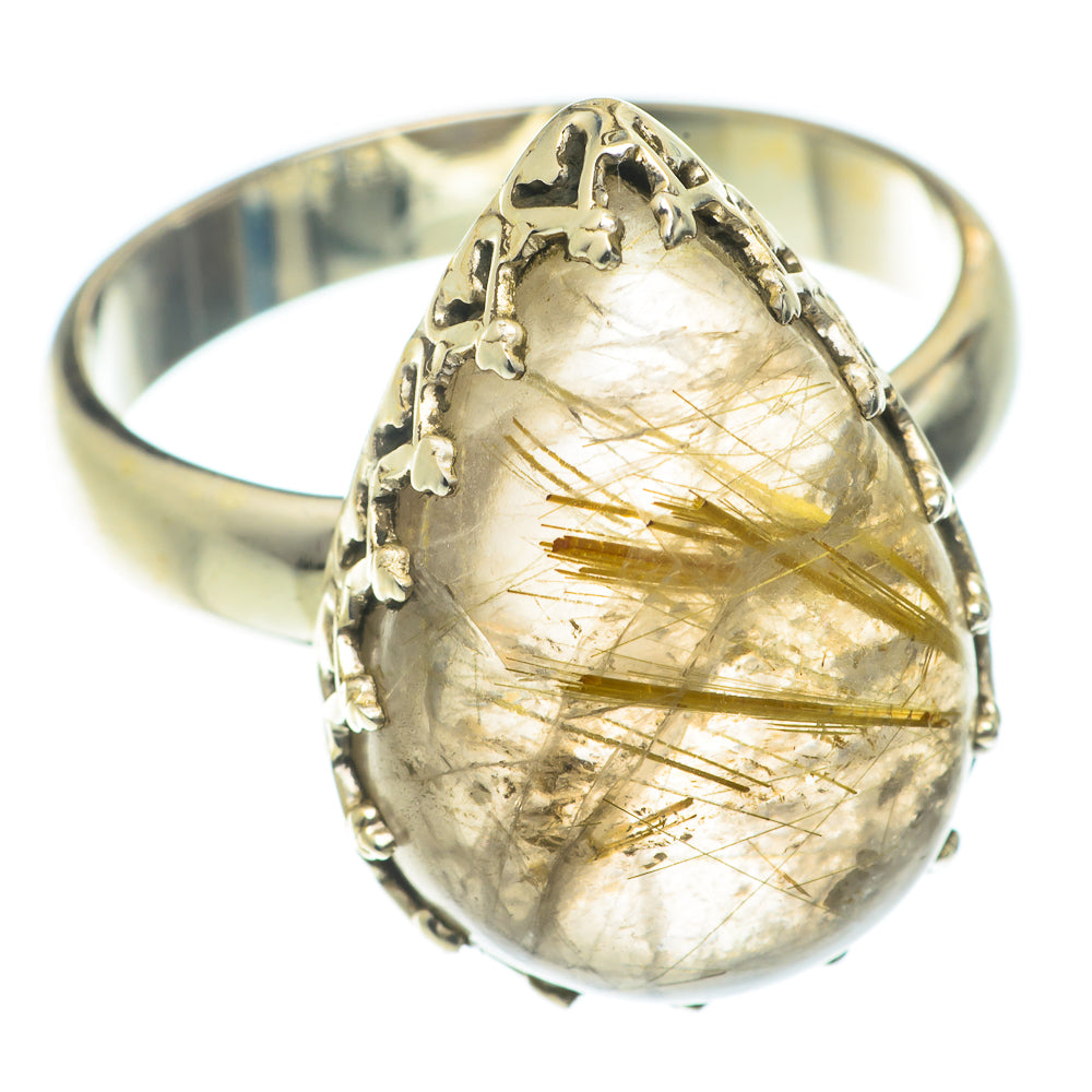 Rutilated Quartz Rings handcrafted by Ana Silver Co - RING65752