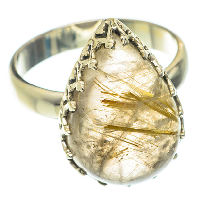 Rutilated Quartz Rings handcrafted by Ana Silver Co - RING65752
