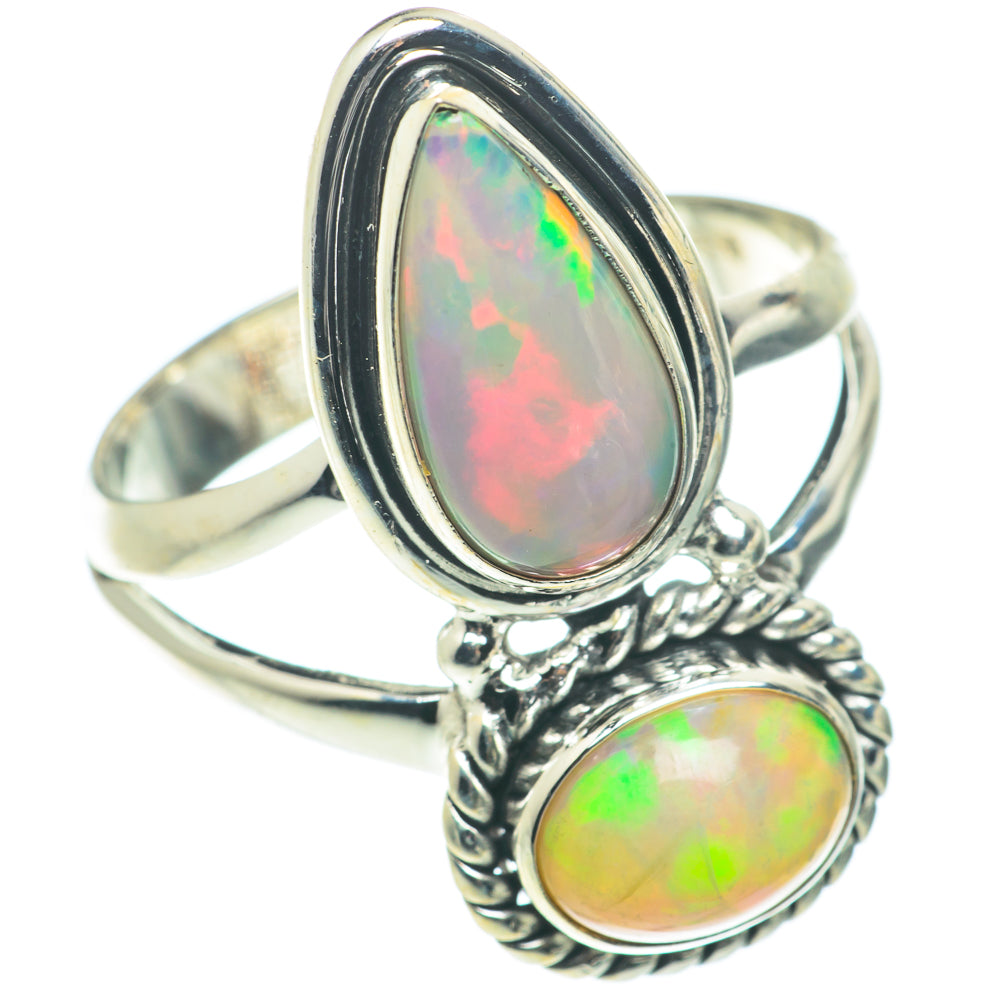 Ethiopian Opal Rings handcrafted by Ana Silver Co - RING65758
