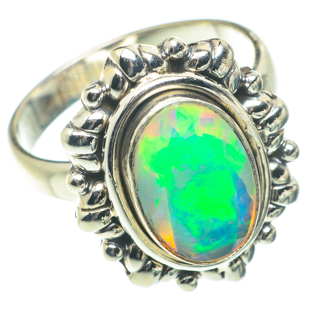Ethiopian Opal Rings handcrafted by Ana Silver Co - RING65759