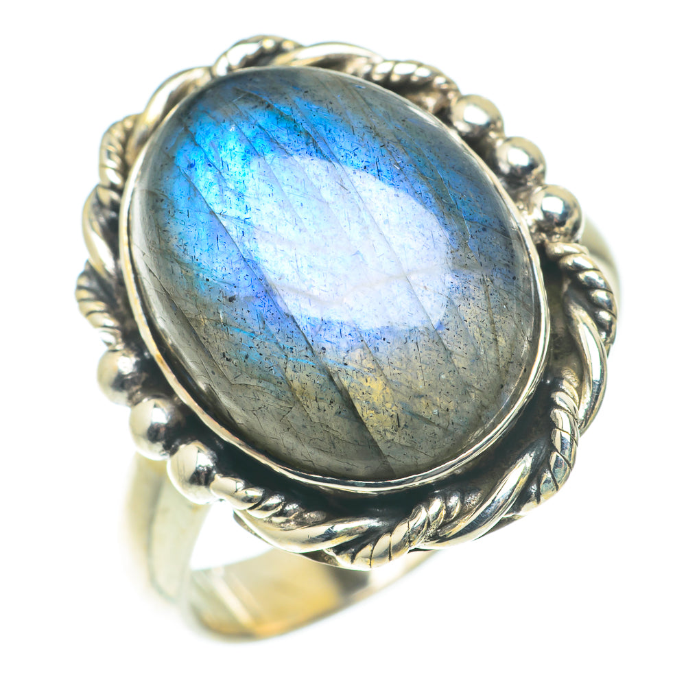 Labradorite Rings handcrafted by Ana Silver Co - RING65761