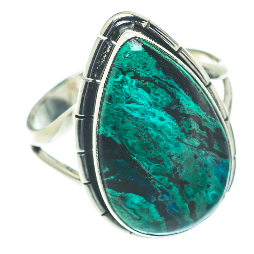Chrysocolla Rings handcrafted by Ana Silver Co - RING65765