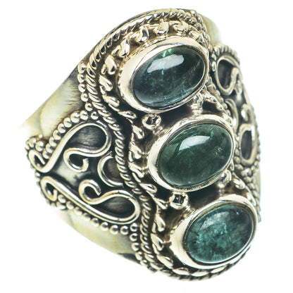 Green Tourmaline Rings handcrafted by Ana Silver Co - RING65789
