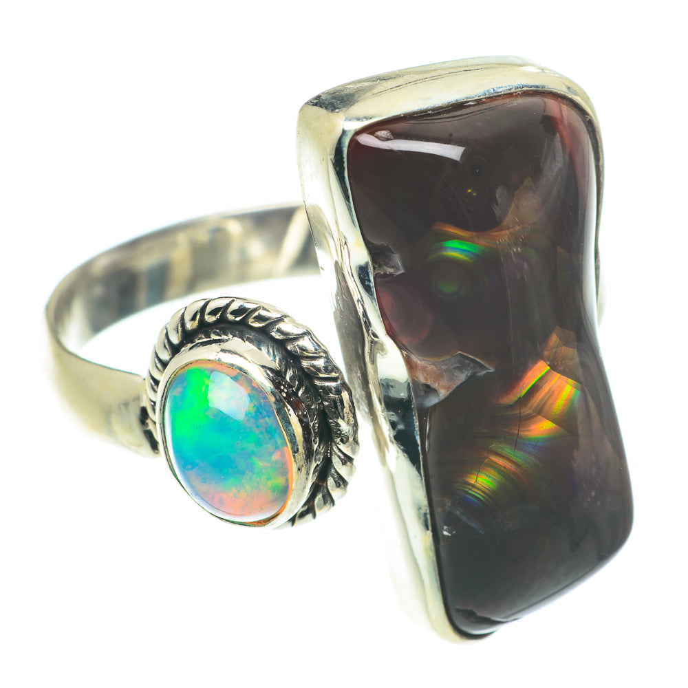 Mexican Fire Agate Rings handcrafted by Ana Silver Co - RING65810