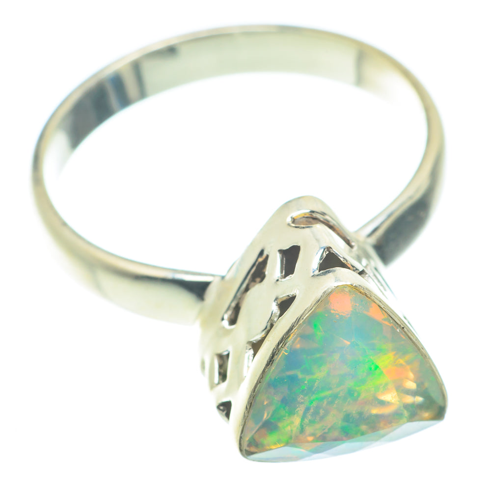 Ethiopian Opal Rings handcrafted by Ana Silver Co - RING65812