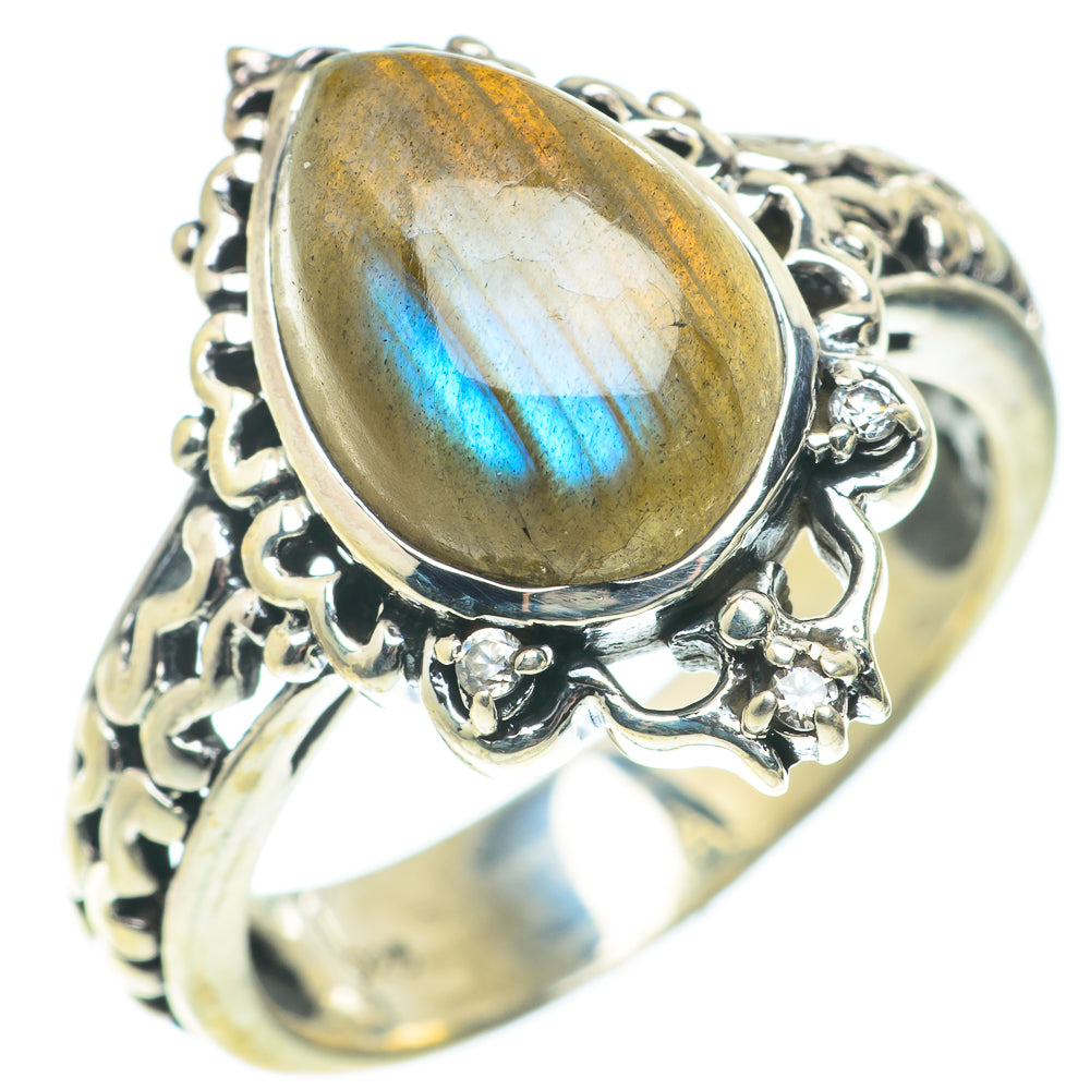 Labradorite Rings handcrafted by Ana Silver Co - RING65815