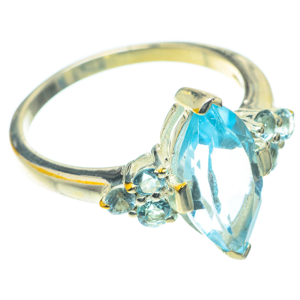 Blue Topaz Rings handcrafted by Ana Silver Co - RING65816