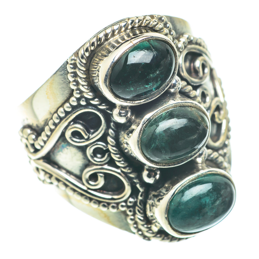 Green Tourmaline Rings handcrafted by Ana Silver Co - RING65832