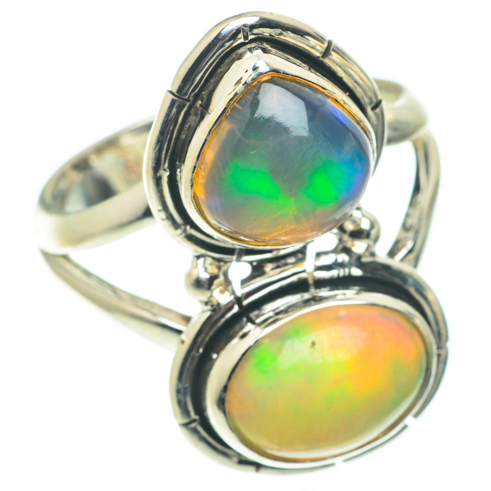 Ethiopian Opal Rings handcrafted by Ana Silver Co - RING65851